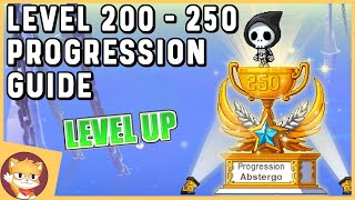 MapleStory Leveling And Progression Guide Level 200  250  Reboot  GMS [upl. by Mohandis]