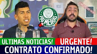 URGENTE FIRMINO ASSINA CONTRATO COM O PALMEIRAS POR ESSA NINGUÉM ESPERAVA NOTÍCIAS DO PALMEIRAS [upl. by Telfore]