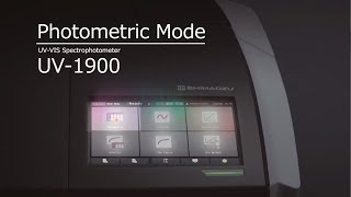 UV1900 Photometric Mode [upl. by Dieball]