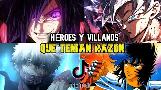 🔥FRASES DE HÉROES Y VILLANOS DEL ANIME QUE TENÍAN TODA LA RAZÓN [upl. by Dloraj649]