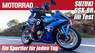 Suzuki GSX8R im Test ein Sportler für jeden Tag mit neuem Fahrwerk [upl. by Llehsor]