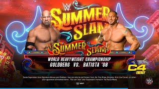 GOLDBERG VS BATISTA HEAVYWEIGHT championship [upl. by Drapehs784]