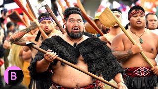 Māori Warriors Lead Thousands in New Zealand Protest [upl. by Garretson]