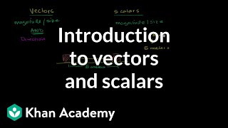 Intro to vectors amp scalars  Onedimensional motion  Physics  Khan Academy [upl. by Sheya186]