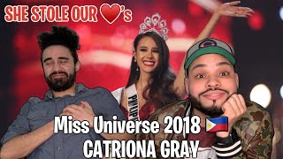 Americans Watching Catriona Gray Miss Universe 2018 Philippines Highlights REACTION [upl. by Schwerin]