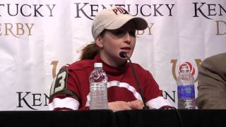 Kentucky Oaks 2014 Rosie Napravnik Press Conference [upl. by Joo]