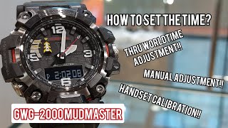 GSHOCK GWG2000HOW TO SET THE TIME [upl. by Lovash736]