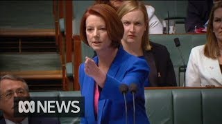 Julia Gillards misogyny speech in full 2012  ABC News [upl. by Fredenburg]