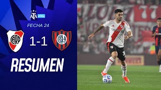 River Plate 1 vs 1 San Lorenzo   TorneoBetano  Resumen  Fecha 24 [upl. by Atinniuq56]