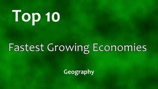 Top 10 Fastest Growing Economies Real GDP [upl. by Morry]