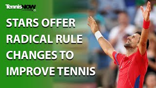 Stars Offer Radical Rule Changes to Improve Tennis [upl. by Blum]