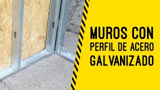 Construcción de muros con perfiles de acero galvanizado [upl. by Petromilli]