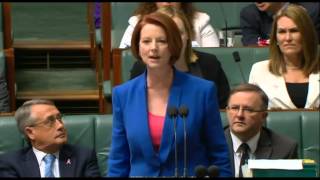 PM fires up at sexist misogynist Abbott [upl. by Edrahs483]