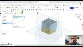 First Day OnShape CubeWalkthroughPart1 [upl. by Algernon859]