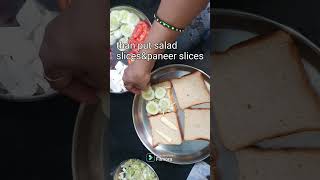 Bombay sandwich recipe  crispcrunch amp salad fibre  shortsvideo shortsviral mumbai sandwich [upl. by Nohsed827]