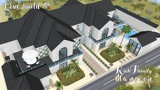 Sims Freeplay  Rich Family Mansion 🤍🖤  Live Build 🛠 [upl. by Yelrahs]