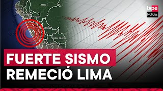 Sismo en Lima movimiento telúrico de 54 remeció la capital este jueves [upl. by Asirret]