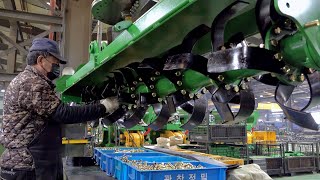 Modern Tractor Rotavator Factory in Korea Rotary Tiller Manufacturing Process [upl. by Anitra193]