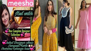 Meesho Haul🌟Meesho Partywear LehengaJumpsuitKurta Sharara🌟Wedding Collection🌟Shweta🌟New collection [upl. by Guilbert]