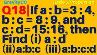 Q18  If ab34 bc89 and cd1516 then find i ad ii abc iii abcd [upl. by Leahey734]