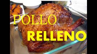 como hacer pollo relleno  pollo relleno navideño al horno o para cumpleaños [upl. by Enar]