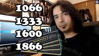 DDR3  1066 VS 1333 VS 1600 VS 1866  Gaming PT [upl. by Iam569]