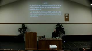 Bible class 22 October  Ben Brinkerhoff  Conscience 2 [upl. by Wilkins]