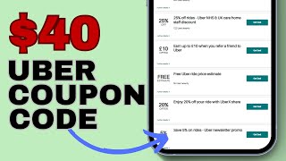 How to Get 40 Uber Discount Voucher  Find Uber Promo Codes [upl. by Richard791]