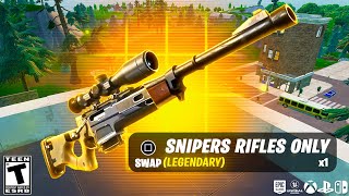 This Proves Im the BEST Sniper in Fortnite Snipers ONLY [upl. by Eiclud]