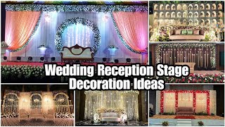 50 wedding reception stage decoration ideaswedding reception decoration ideasreception stage decor [upl. by Brandy717]