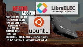 MECOOL M8S PRO Amlogic S912 Dual Boot LibreELEC and Linux Ubuntu [upl. by Chien]