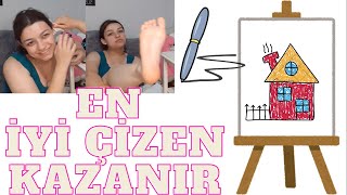 ÇİZEN KAZANIR  cezalı 🥳🖍 challenge cezalıchallenge çizim 2k [upl. by Eenram]