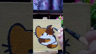 Painting a Calico cat be sure to join our discord server shorts [upl. by Yejus698]