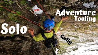 Solo Adventure Climbing  Gully Klettern im Alpstein Switzerland [upl. by Yenhoj]