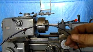 Clausing 6903 14quot lathe in operation [upl. by Chrysa]