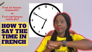 How To Say The Time in French  What time is it  Quelle heure estil [upl. by Catha]