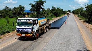 How To Double Bituminous Surface Treatment Pavement Technique DBST StepByStep [upl. by Aikcir]