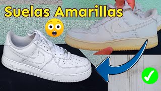 Como Blanquear Suelas Amarillas Zapatos Con Suelas Curtidas [upl. by Carolan1]