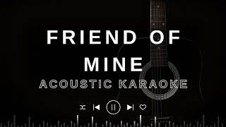 FRIEND OF MINE  Odette Quesada ACOUSTIC KARAOKE [upl. by Havard977]