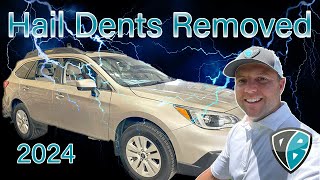 Hail Dents Removed 2024 Paintless Dent Repair  Dent Baron Raleigh NC [upl. by Adle476]