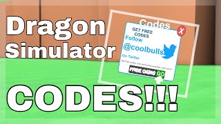 DRAGON SIMULATOR CODES  ROBLOX CODES [upl. by Davide]