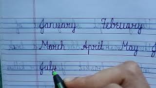 How to write March April May June July August September October November December [upl. by Carlo]