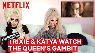 Drag Queens Trixie Mattel amp Katya React to The Queens Gambit  I Like to Watch  Netflix [upl. by Sitnik]