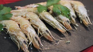 Gambas a la Plancha sin Humo y sin Manchar [upl. by Idaline]