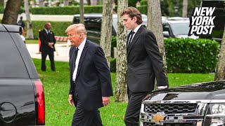 Trump says son Barron likes to give political advice ‘Dad this is what you have to do’ [upl. by Siroled]