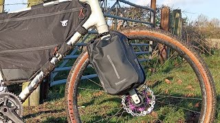 Rhinowalk bag fork bag pack for gravel bikes bikepacking touring cycling too small to be useful [upl. by Cuttler]