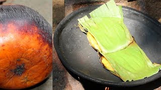 Taler Pora Paturi Pitha  Kalapata Pora Taler Pitha  Indian Traditional Palm Recipe [upl. by Bridwell]