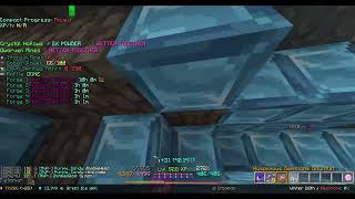 Hypixel Skyblock Ironman Titanium Drill 655 grinding Corleone diamonds and gold [upl. by Aldous]