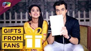 Mohsin Khan And Shivangi Joshi Aka Kartik And Naira Receive Gifts From Their Fans  Yeh Rishta [upl. by Dlabihcra]