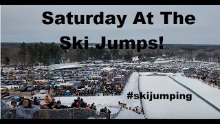 A Record Crowd At The Pine Mountain Ski Jumps vlog pinemountain skijumping  Jason Asselin [upl. by Tabib]